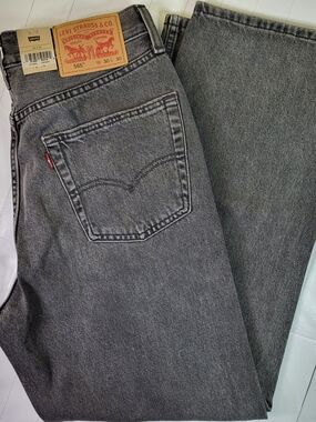 Levi's 565 Men’s 30x30 Loose Straight Jeans — Grey '97